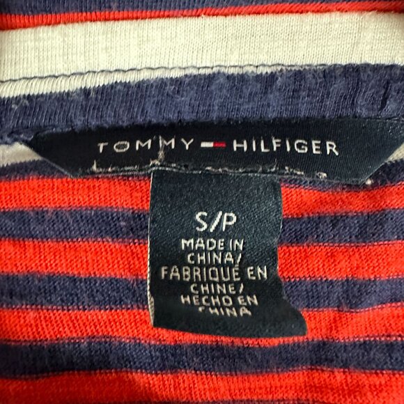 Tommy Hilfiger Strapless Striped Maxi Dress Size S Cotton & Modal Blend - Picture 3 of 7